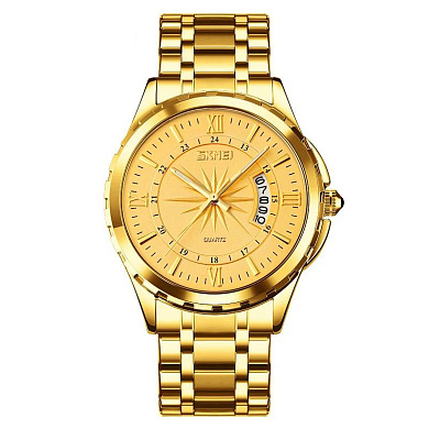 часы наручные 9069gdgd skmei, gold-gold, оптом, купить