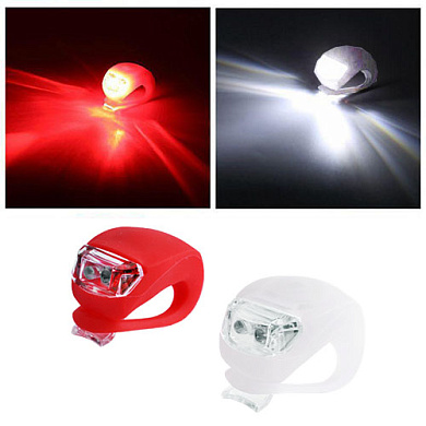 велофонарь hj008-2led(red+white), 2xcr2032, оптом, купить