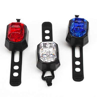 велофонарь aq-009-3led, 2xcr2032, оптом, купить