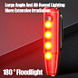 Велофонарь LEADBIKE LD77-LS-4LED с лазерной разметкой, waterproof, Li-Ion  аккумулятор, ЗУ Type-C