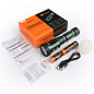 Тактический фонарь YEMAO YM-F337X, 3500LM, аккумуляторы 18650 + 18350 (3200 + 1500 mAh), боковые светодиоды (красный, синий, зеленый и ультрафиолетовый)