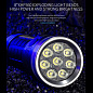 Фонарь W5185-8XHP360, 1х18650, индикация заряда, ЗУ Type-C, Box
