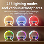 Light Sound Machine XM-X63, RGB ночник, часы, беспроводная зарядка,  Bluetooth колонка