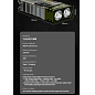 Портативный фонарь YEMAO YM-M42, 800LM,  аккумулятор 350 mAh, зажигалка, RGB