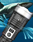 Фонарь PLD-008 WHITE LASER LED PM10-TG, Li-Ion аккум., power bank, индикация заряда, ЗУ Type-C, zoom, Box