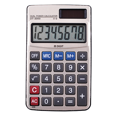 калькулятор 3000 - 8,  двойное питание, оптом, купить