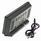 Часы сетевые VST-897-4, ярко-зеленый,температура, USB