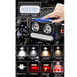 Фонарь налобный 2069-XPG(white)+XPG(yellow)+5SMD(red), Motion Sensor, Li-Ion аккумулятор, ЗУ Type-C