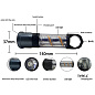 Ліхтар 1810B-LED+COB світильник, Li-Ion акумулятор, гак, ЗУ Type-C
