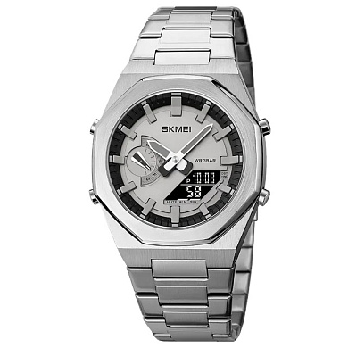 часы наручные 1816sibk skmei, silver-black, оптом, купить