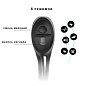 Велофонарь с компьютером и сигналом XA-585-T6+2LED, выносная кнопка, Waterproof, Li-Ion аккумулятор, ЗУ microUSB