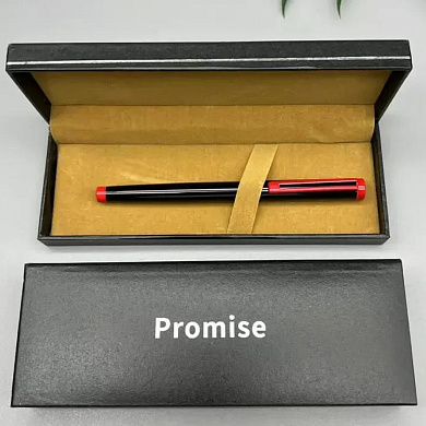 подарочная ручка promise в футляре (черно-красная) 3293, оптом, купить