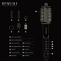 Фен-стайлер IPARAH 7 в 1 P-510B BLACK, 7 насадок, 3 режима, 4 режима температуры, 105000 RPM, 1400W