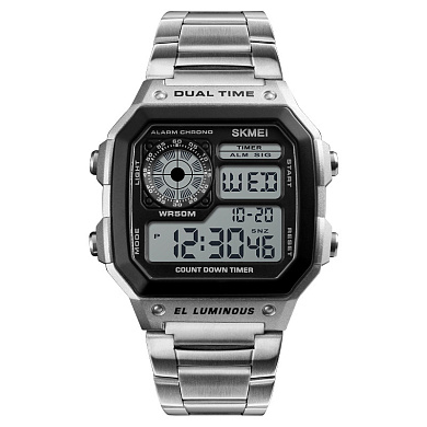 часы наручные 1335si skmei, silver, оптом, купить