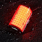 Велофонарь WQB-514-COB(White+Red) изогнутый, Li-Ion  аккумулятор, ЗУ Type-C