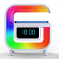 Light Sound Machine G30, RGB ночник, часы, беспроводная зарядка,  Bluetooth колонка