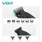 Комплект VGR 3 в 1 V-640 S3 BLACK, машинка для стрижки (clipper), триммер и электробритва (шейвер)
