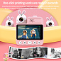 Детский фотоаппарат мгновенной печати JD30, PINK RABBIT