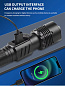 Фонарь COB18-WHITE LASER LED PM10-TG+COB, 1x18650, power bank, магнит, ЗУ Type-C, zoom