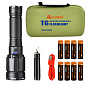 Зенитно-поисковый фонарь YEMAO YM-G999-60W, 5000LM, аккумуляторы 8x18650 (8x3200 mAh), чехол