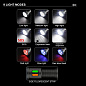 Фонарь YEMAO YM-F555X 5P35+4LED(RED+BLUE), 1x18650/18500, ЗУ Type-C, магнит, зажим