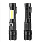 Фонарь COB18-WHITE LASER LED PM10-TG+COB, 1x18650, power bank, магнит, ЗУ Type-C, zoom
