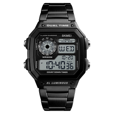 часы наручные 1335bk skmei, black, оптом, купить
