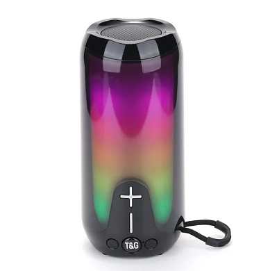 bluetooth-колонка tg651 с rgb подсветкой, speakerphone, радио, black, оптом, купить