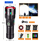 Ліхтар NIGHT VISION FLUORESCENCE 708 WHITE LASER LED PM30-TG, Power Bank, 1x38650, ЗП Type-C, zoom, Box