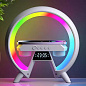 Light Sound Machine XM-X63, RGB ночник, часы, беспроводная зарядка,  Bluetooth колонка