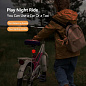Велоліхтар STOP 602-LED, Waterproof, Li-Ion акумулятор, ЗП Type-C