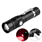 Ліхтар 608-T6(Red), 1x18650, ЗП microUSB, zoom