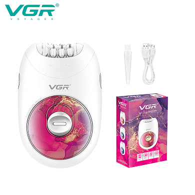 эпилятор vgr v-706 pink, 2 скорости, оптом, купить