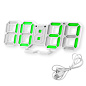 Часы сетевые VST-883-4 зеленые, температура, USB