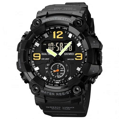 часы наручные 1965bk skmei, black, оптом, купить