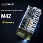 Портативный фонарь YEMAO YM-M42, 800LM,  аккумулятор 350 mAh, зажигалка, RGB