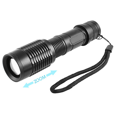 фонарь police 1861-t6, 1x18650, zoom, зу 220v/12v, box, оптом, купить
