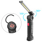 Фонарь WORKLIGHT W52-SMD+COB (white+red), Li-Ion аккум., поворот180º+180º, магнит, зажим, крюк, ЗУ microUSB