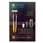 Бритва-триммер для стрижки бороды и усов VGR V-339 GOLD, 4 насадки, IPX7