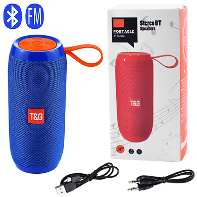 bluetooth-колонка tg106, c функцией speakerphone, радио, blue, оптом, купить