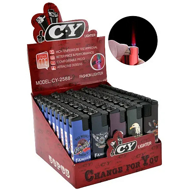 зажигалка с фонариком (турбо пламя) орлы 2588-3, оптом, купить