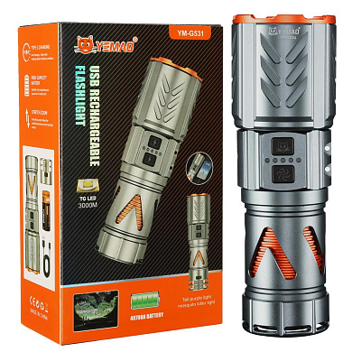 фонарь yemao ym-g531 tg 30w, 1x40700, power bank, зу type-c, zoom, защита от комаров, оптом, купить