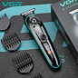 Машинка (триммер) для стрижки волосся та бороди VGR V-075, Professional, 4 насадки