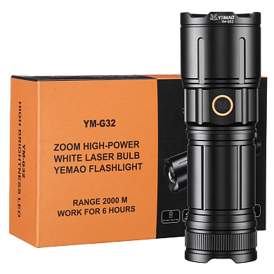фонарь yemao ym-g32 tg, 1x38650, зу type-c, zoom, оптом, купить