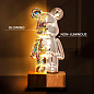 Ночник 3D Bearbrick Мишка KX197 8 цветов, RGB+Warm Light