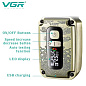 Електробритва VGR V-337 шейвер для вологого та сухого гоління, IPX6, LED Display, висувний триммер, metal