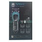 Аккумуляторная машинка для стрижки (clipper) VGR V-692 GREEN, 4 насадки, LED display