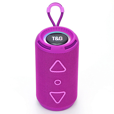 bluetooth-колонка tg656 с rgb подсветкой, speakerphone, радио, purple, оптом, купить