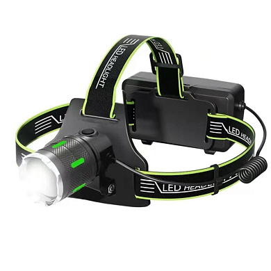 фонарь налобный a44-gt, 2x18650, зу type-c, zoom, оптом, купить