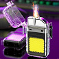 Фонарь-зажигалка C01-A-COB, Li-Ion аккум., ЗУ Type-C, Box